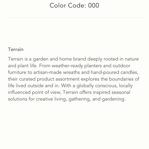 Anthropologie. Terrain grlnd moss vine 12 - Picture 3 of 3